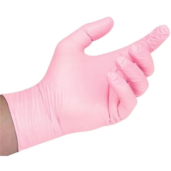 Pink Pearl Nitrile Gloves (1)